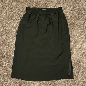 J.Crew side slit black pull on skirt womens size small NWT